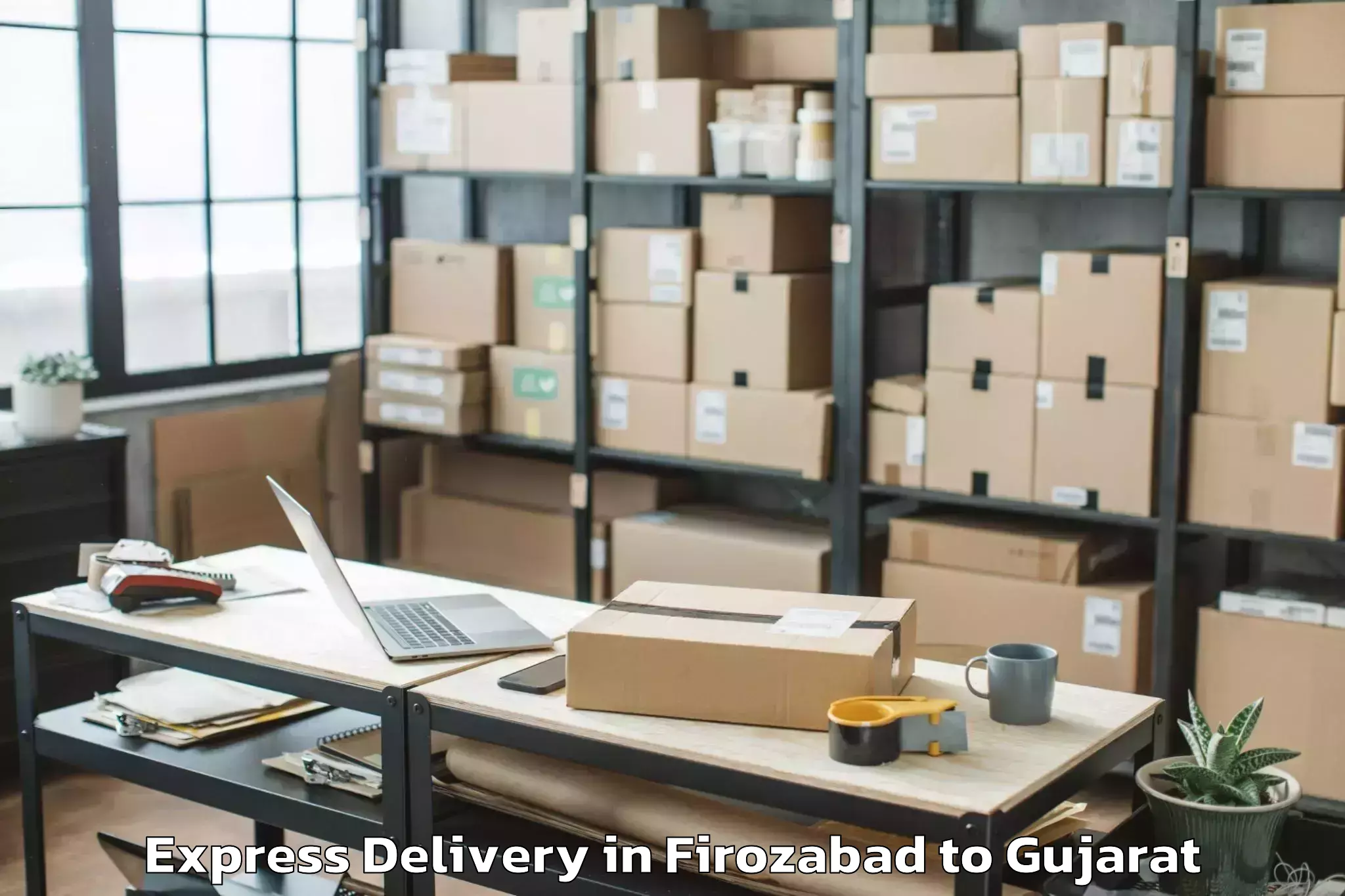 Efficient Firozabad to Ghoghamba Express Delivery